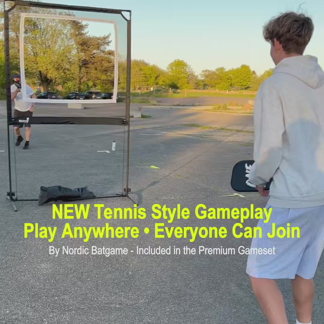 Video: spil padel gennem det hvide Nordic Batgame-net