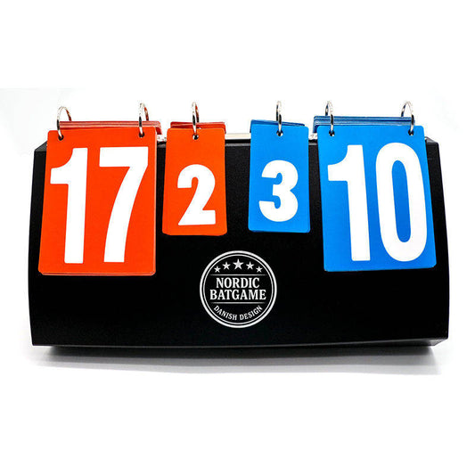 Nordic Batgame Pointtavle – officiel scoretavle til batspil-kampe og turneringer, vendbare point-plader